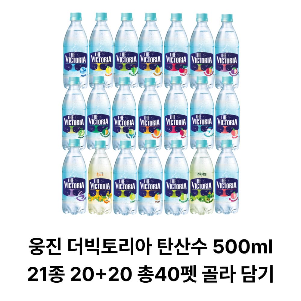 지마켓) 더빅토리아 탄산수 21종 골라담기 40펫 14650원(삼카) (14,650원 / 무료배송)