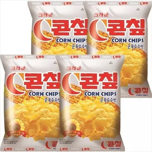 콘칲 크라운 C콘칲 군옥수수맛, 70g, 4개 (3,960원 / 무료배송)