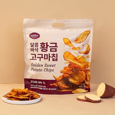 달콤바삭 황금고구마칩 320*4봉 (13,900원 / 무료배송)