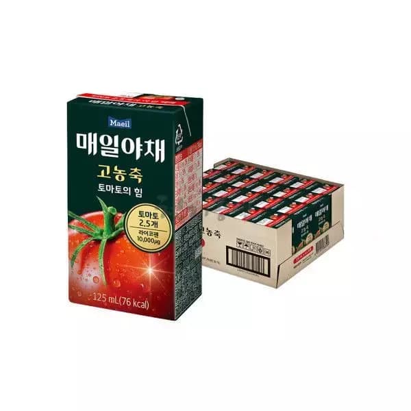 매일야채 고농축 토마토의 힘, 125ml, 24개 (15,920원 / 무료배송)