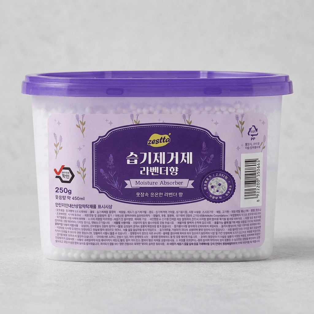 제스타 습기제거제 라벤더향 250g*18개 14520원 무료배송 (12,500원)