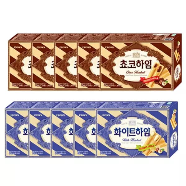 크라운 쵸코하임, 142g, 5개 (9,220원 / 무료배송)