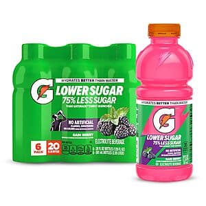 6-Pk 20-Oz Gatorade Lower Sugar Sports Drink ($3.75 / (약: 5,362원))