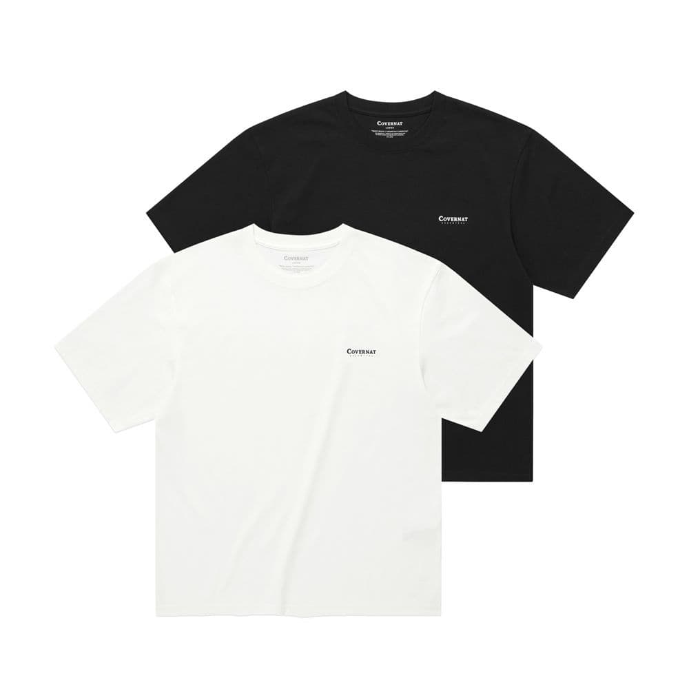 [롯데온]커버낫 쿨 코튼 2팩 티셔츠 (28,400원/무료) (무료배송)