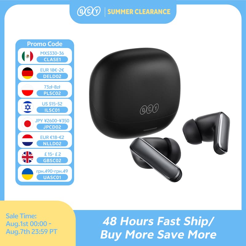 QCY HT21 무선이어폰 멜로버즈 N65 ($34.12 / (약: 48,788원))