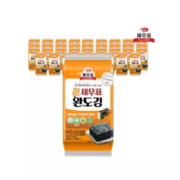 [G마켓]완도 프리미엄 도시락김 4g 36봉+36봉(17,910원/무배)
