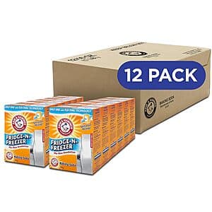 12-Pk 14-Oz ARM & HAMMER Fridge-n-Freezer Baking Soda ($7.70 / (약: 11,010원))