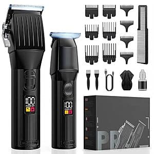 Solati Cordless Hair Clipper & Beard Trimmer Kit w LED Display ($17.40 / (약: 24,880원))
