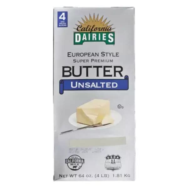 코스트코 CALIFORNIA DAIRIES 유러피언 무염버터 453g x 4개 (23,510원 / 무료배송)