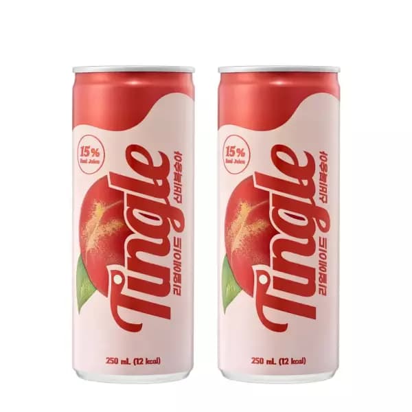 팅글 리얼에이드 신비복숭아 250mL X 48캔 (25,500원 / 무료배송)