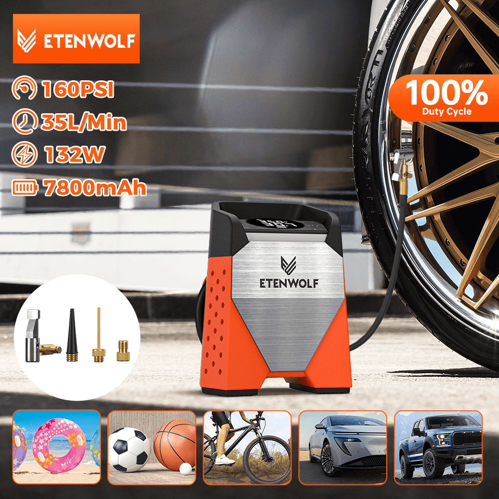1. ETENWOLF ZEPHYR V3 휴대용 무선 에어펌프 ($21.35 / (약: 30,528원))