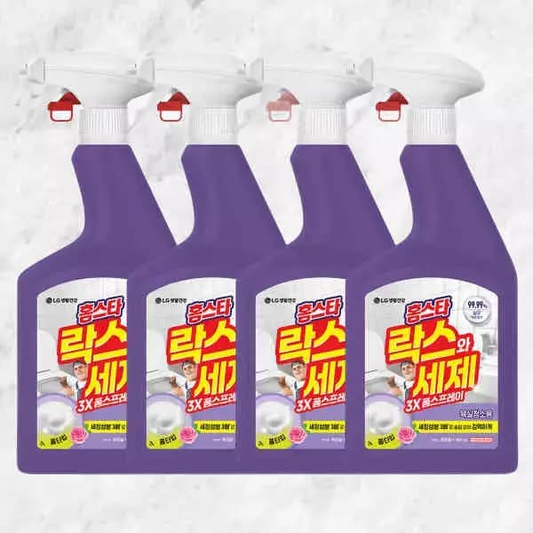 홈스타 락스와세제 스프레이 후로랄 900ml x 4개 (14,460원 / 무료배송)
