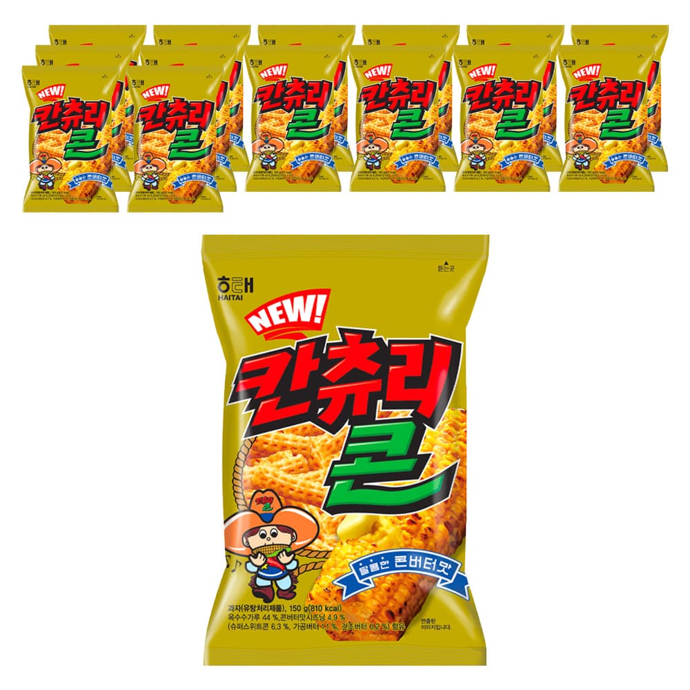 해태제과 NEW칸츄리콘, 150g, 5개 (7,110원 / 무료배송)