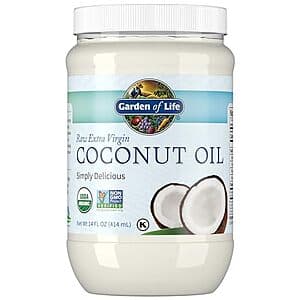 14-Oz Garden of Life Organic Extra Virgin Coconut Oil ($7.13 / (약: 10,195원))