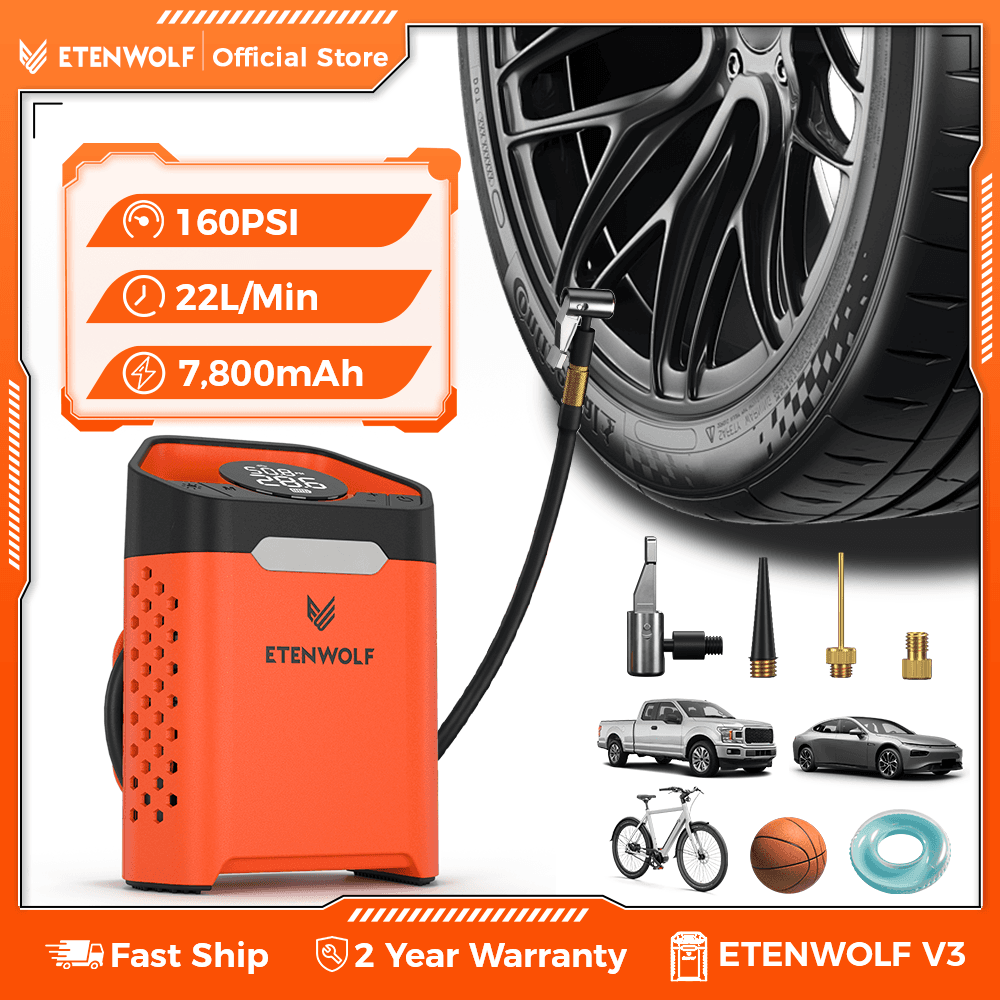 ETENWOLF ZEPHYR V3 휴대용 에어펌프 ($29.70 / (약: 42,468원))