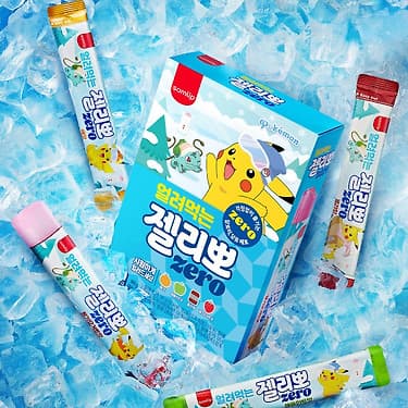 얼려먹는 당 칼로리 ZERO 4가지맛 젤리뽀 96입 (16입*6박스) (17,670원 / 무료배송)