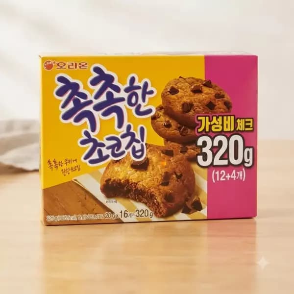 삼성카드) 오리온 촉촉한 초코칩 16개입 x 3박스 (11,360원 / 무료배송)