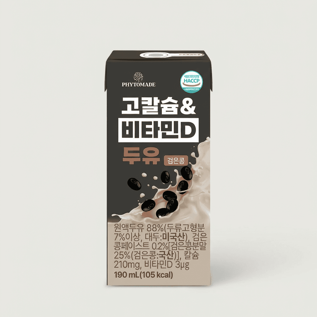 [토스]파이토메이드 고칼슘&비타민D 두유 검은콩 190ml 24개 (8,800원/무료) (무료배송)