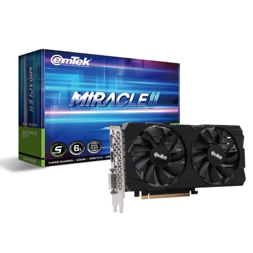 [레드빗몰][리퍼비시 AS 6개월 / 벌크] 이엠텍 지포스 GTX 1660 SUPER MIRACLE II D6 6GB (149,000원/무료) (무료배송)