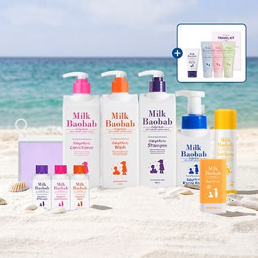 [카카오 톡딜] 밀크바오밥 베이비&키즈 샴푸+컨디셔너 500ml 18,800원 무배 50%