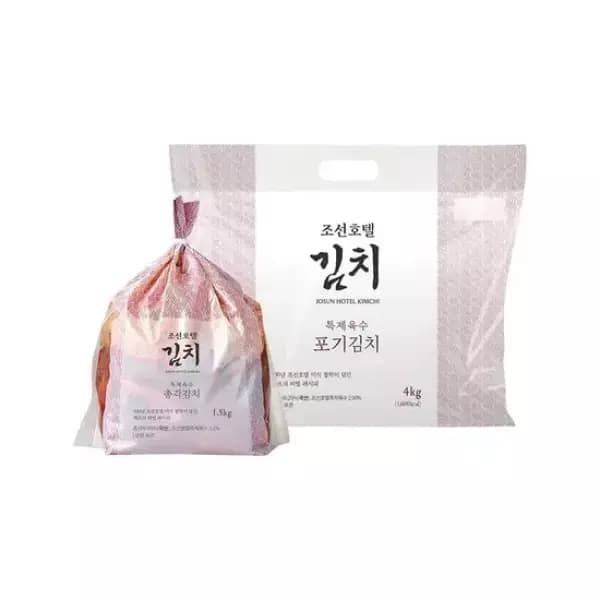 신세계푸드 조선호텔 포기김치 4kg+총각김치 1.5kg (45,037원 / 무료배송)