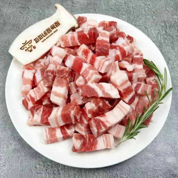 한입 삼겹살 500g x 4팩 (18,960원 / 무료배송)