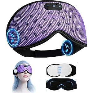 LC-dolida 3D Blackout Sleep Mask w Bluetooth 5.4 Headphones ($25.99 / (약: 37,118원))