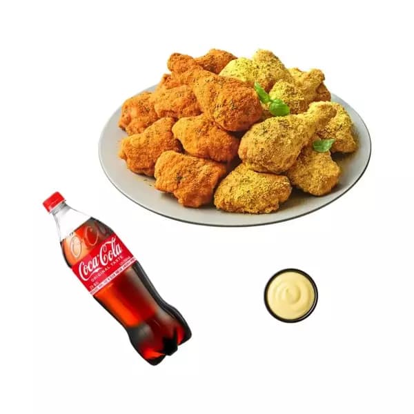 커링클/뿌링클 반반치킨+콜라1.25L (21,000원 / 무료배송)