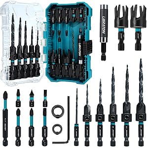 19-Pc LIBRATON Tapered Countersink Drill Bit Set ($29.99 / (약: 42,831원))
