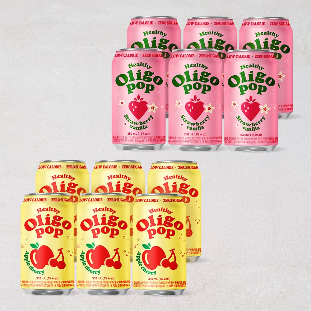 현대약품식품몰 헬씨올리고팝 2종 350ml x 6개 4900원 적립금커요 (4,900원 / 무료배송)