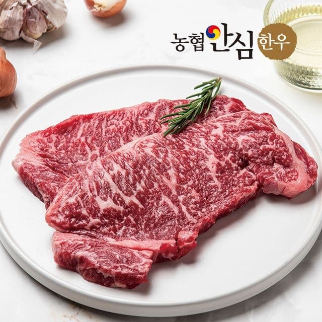 [롯데온]1등급 암소 한우 채끝 300g (17,630원/무료) (무료배송)