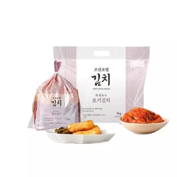 조선호텔 특제육수 포기김치 4kg (27,457원 / 무료배송)