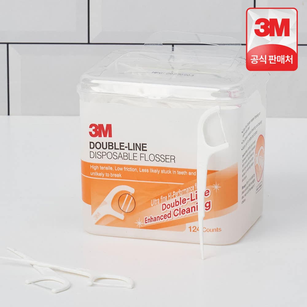 [슈퍼적립] 3M 더블라인 치실 Y형 124개입 9210원 (9,210원 / 무료배송)