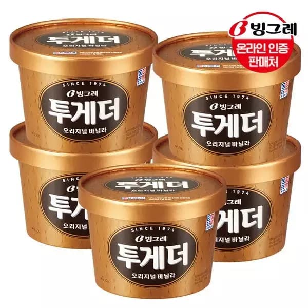 투게더 바닐라 오리지널 900ml * 5개 (21,174원 / 무료배송)