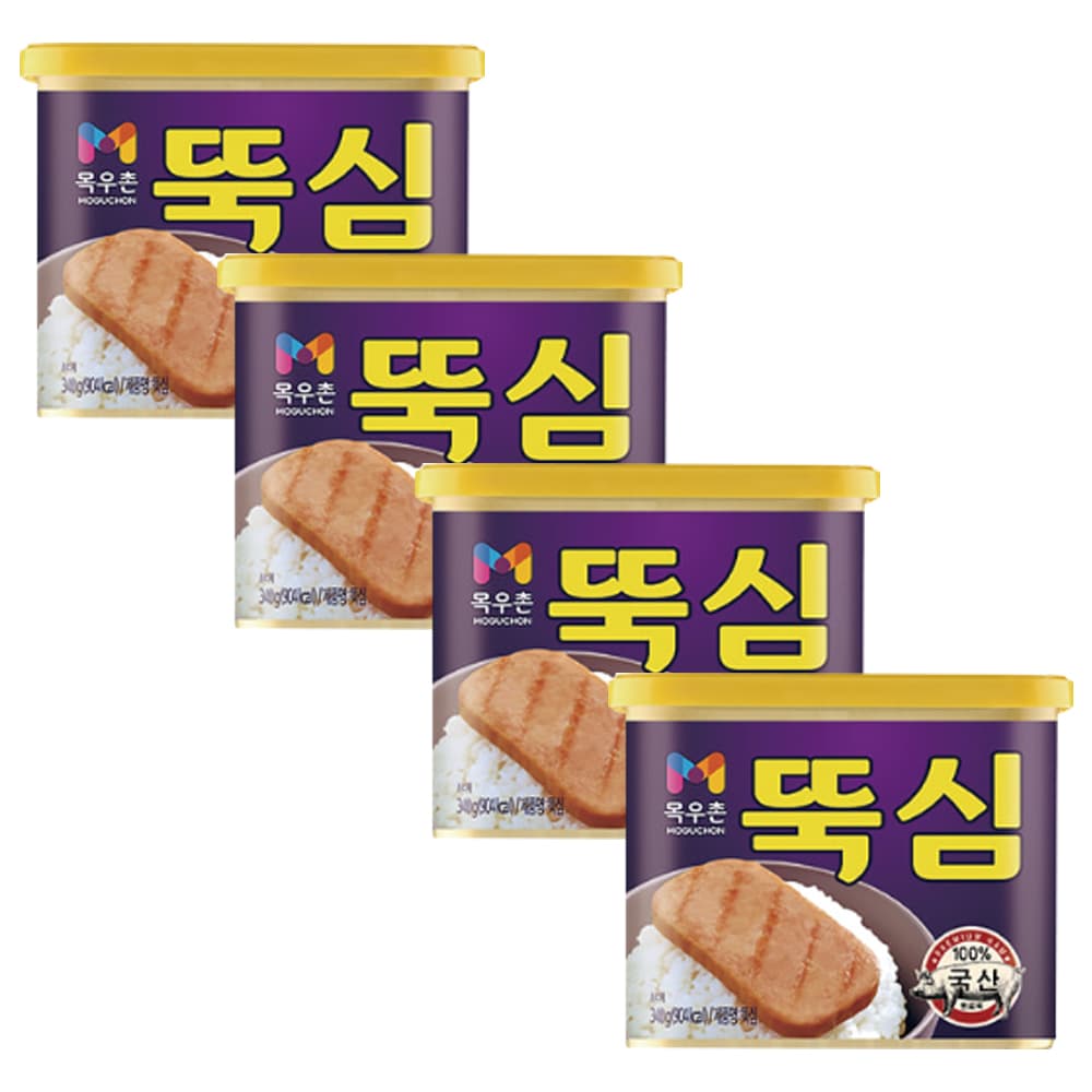 목우촌 주부9단 뚝심 통조림 묶음, 300g, 4개 9,410원 (무료배송)