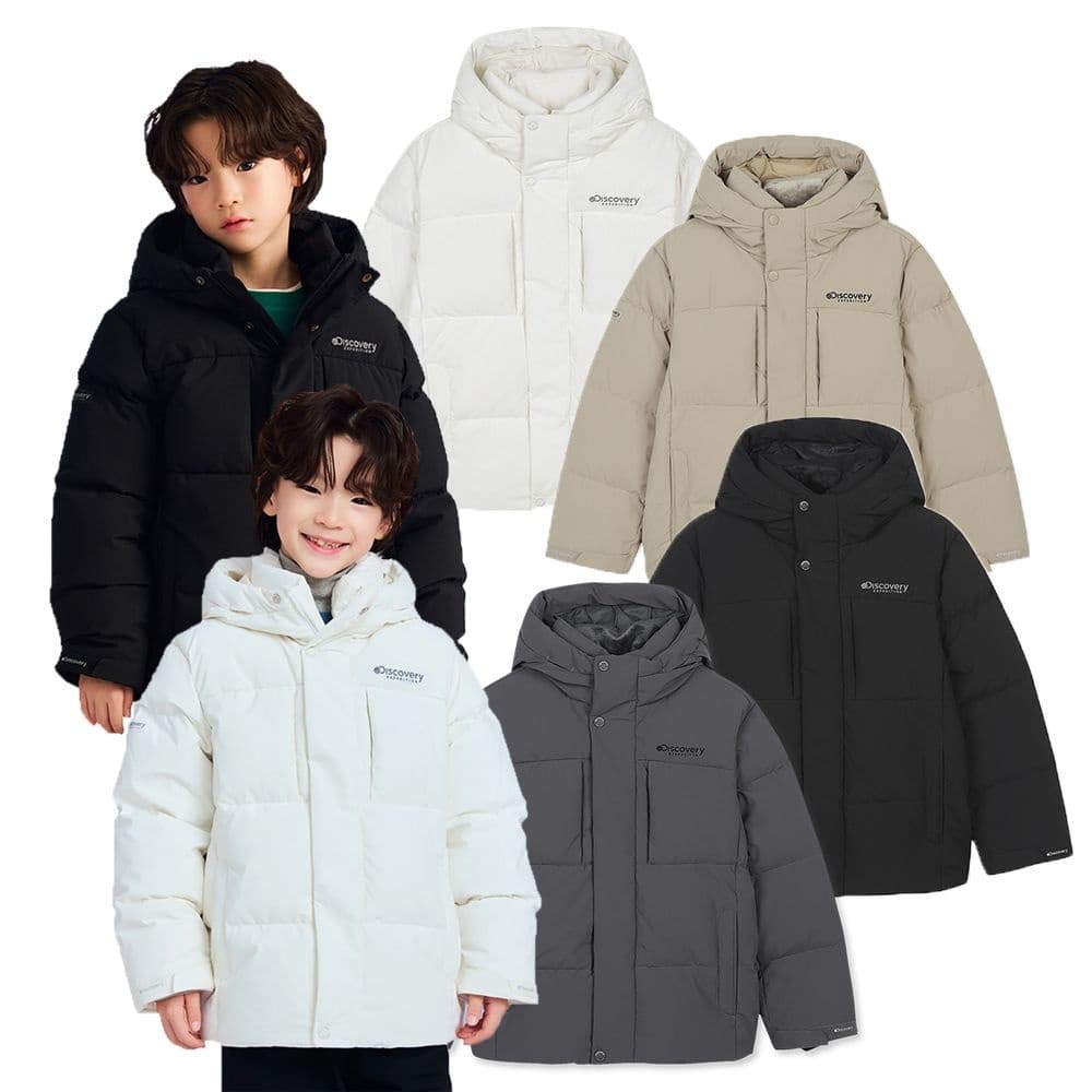 롯데온)디스커버리 키즈 구스다운 숏패딩 130,860원 (무료배송)