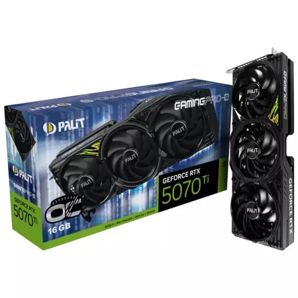 PALIT 지포스 RTX 5070 Ti GAMINGPRO-S D7 16GB 이엠텍 (1,666,120원 / 무료배송)