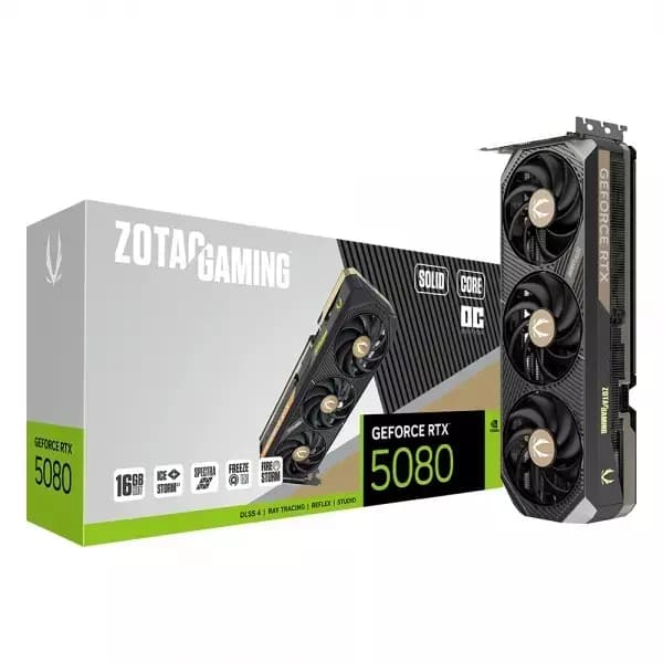 ZOTAC GAMING 지포스 RTX 5080 SOLID CORE OC D7 16GB (2,258,000원 / 무료배송)
