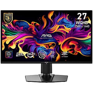 Members: 27" MSI QD-OLED 1440p 240Hz 0.03ms Gaming Monitor ($349.99 / (약: 499,855원))