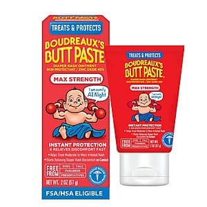 2oz. Boudreaux’s Butt Paste Diaper Rash Ointment Cream ($2.70 / (약: 3,856원))