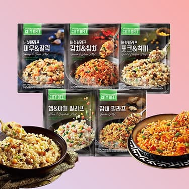 톡딜) 시티델리 볶음밥 5종 12봉(김치/포크/새우/햄야채/잡채) 18,553원 무배