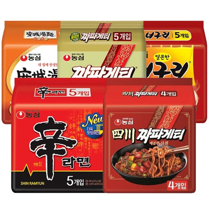 농심 사천짜파게티8봉+너구리10봉+신라면10봉 외 다양 (21,790원 / 무료배송)