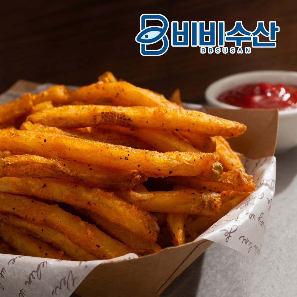 네이버) 비비수산 케이준 감자튀김1kg+1kg 7,900원 유배 (무료배송)