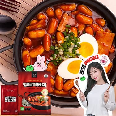 [카카오]짱돌떡볶이 기본맛 4팩 (6,900원 / 무배)