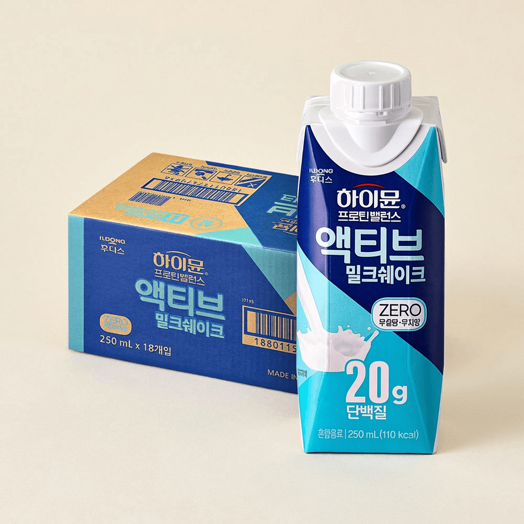하이뮨 프로틴 밸런스 액티브 제로, 밀크쉐이크, 250ml, 18개 (19,900원 / 무료배송)