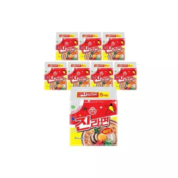 [G마켓]오뚜기 진라면 매운맛 멀티팩(5개입) x 8팩(총40개입) (28,480원/무료) (무료배송)