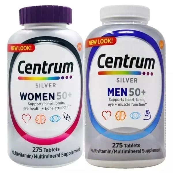 [SSG]Centrum 실버 50+ 멀티비타민 275정 남성&여성 세트 (56,999원/무료) (무료배송)