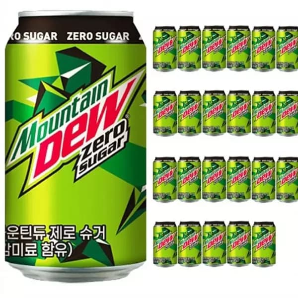 마운틴듀 제로 355ml 24캔 (13,950원 / 무료배송)