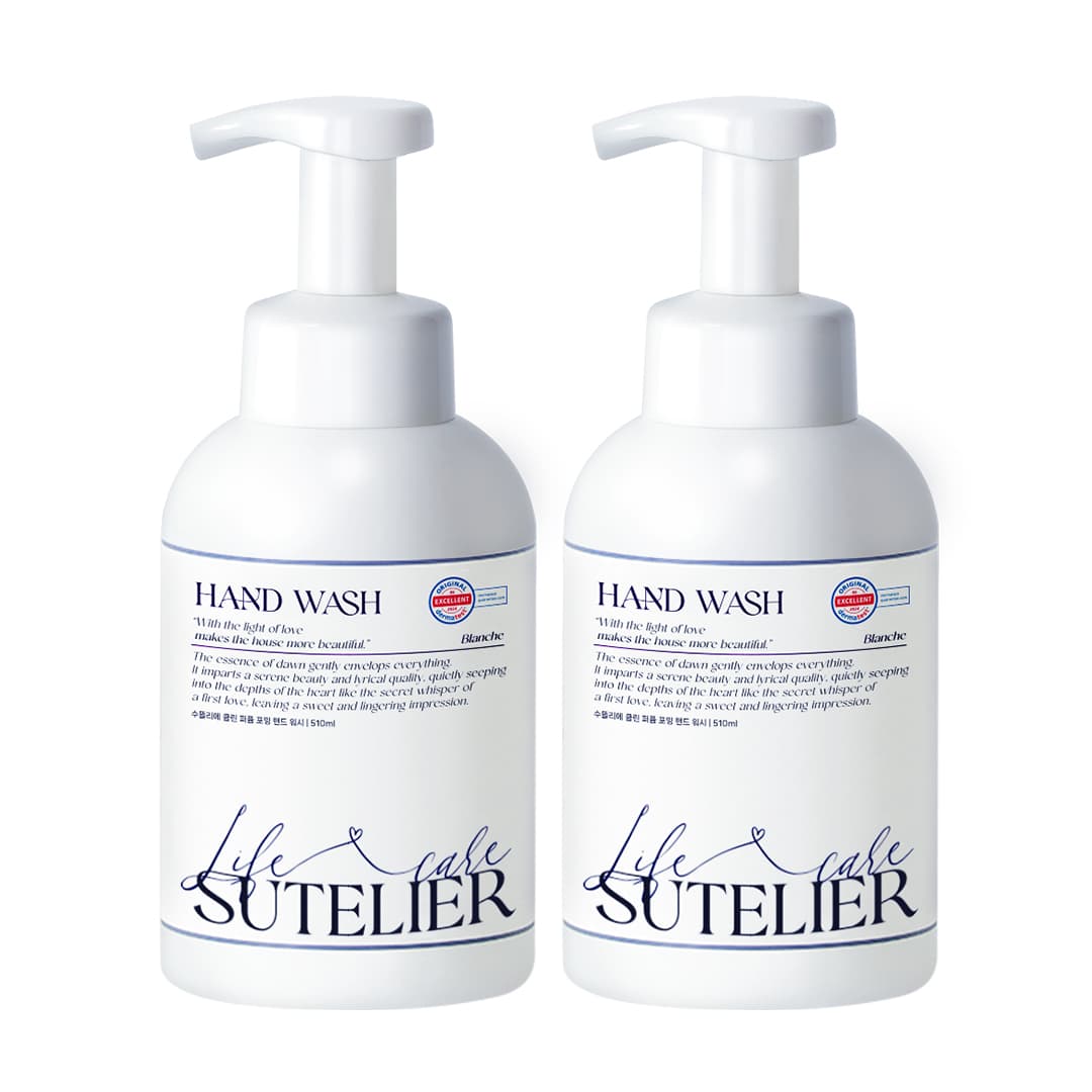[토스]역대급특가 수뜰리에 클린 퍼퓸 포밍핸드워시 510ml X 2개 (3,500원 / 무료배송 / 1인1개제한)