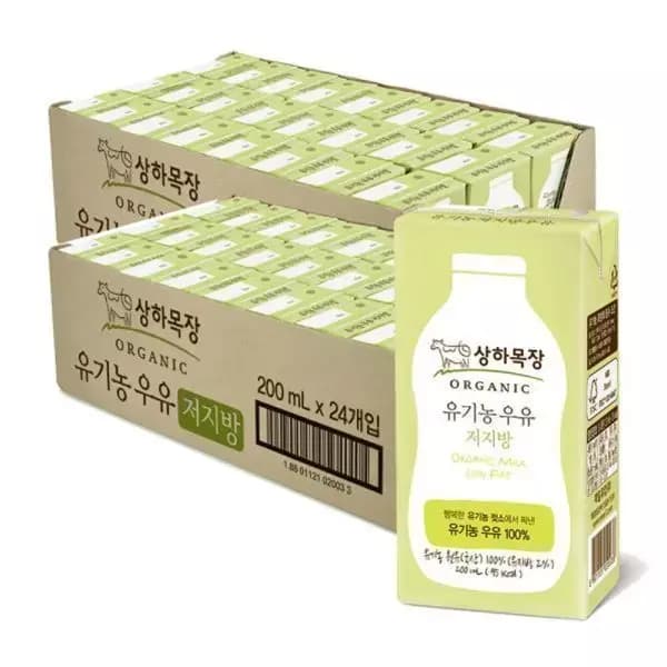 [지마켓]상하목장 유기농 멸균우유 200ml 48팩 (35,650원/무료) (무료배송)